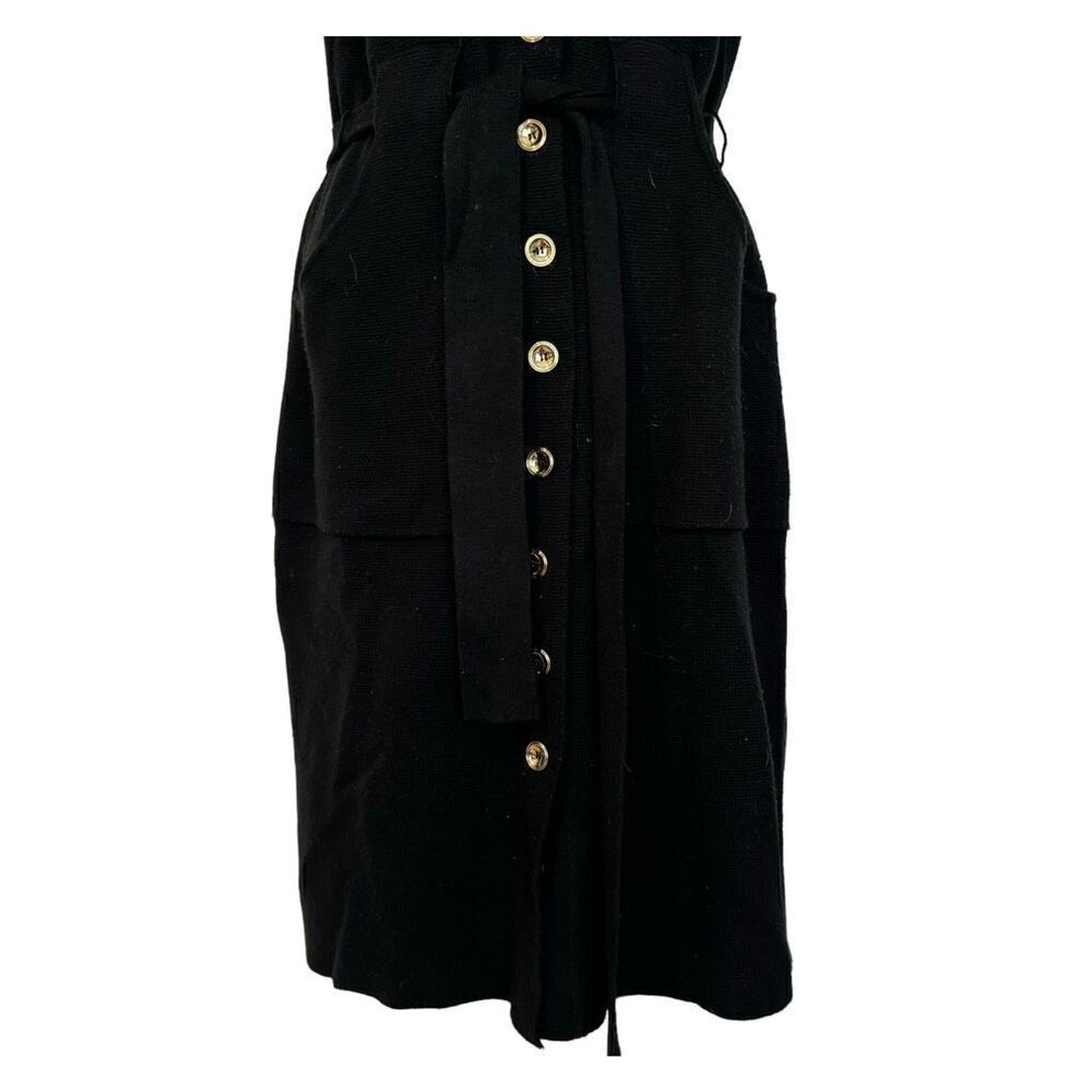 Leslie Fay Black Midi Dress Women’s Size Small - Picture 3 of 11